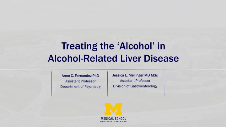 treating the alcohol in alcohol related liver