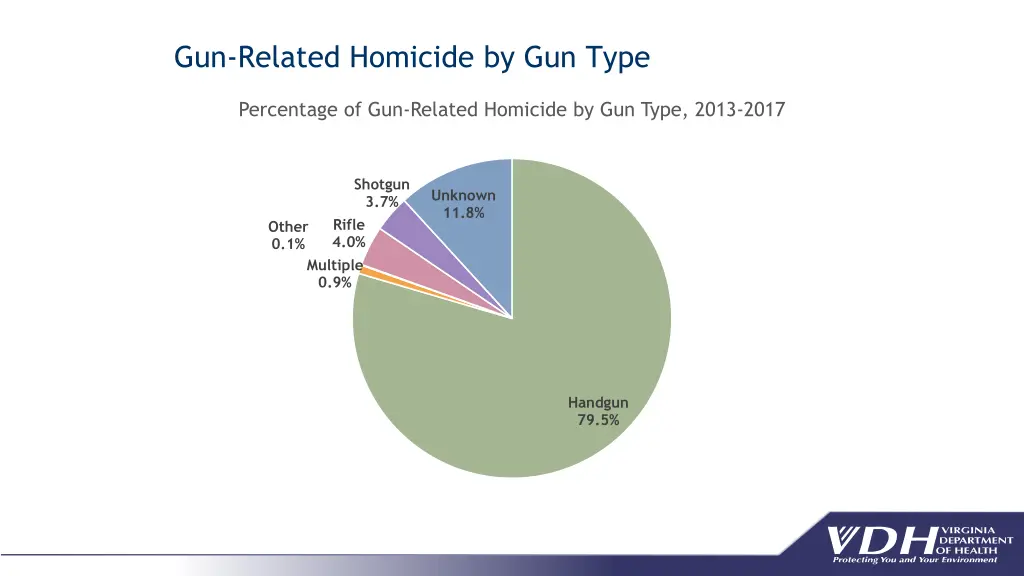 gun related homicide by gun type