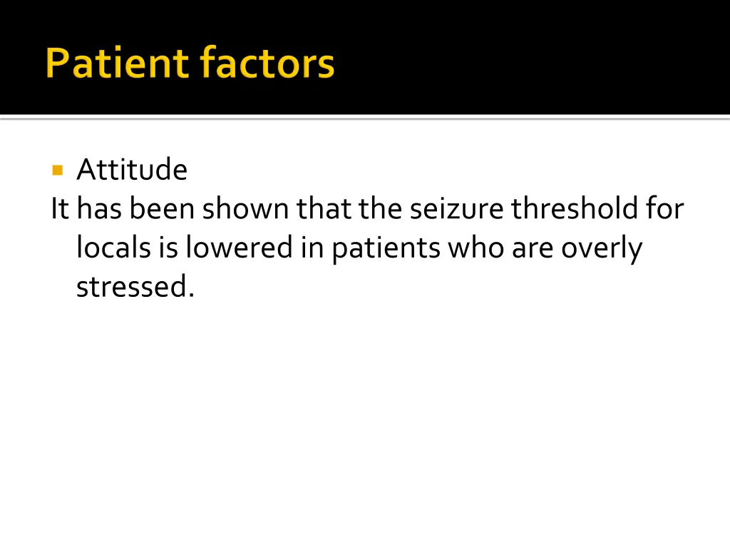 attitude it has been shown that the seizure