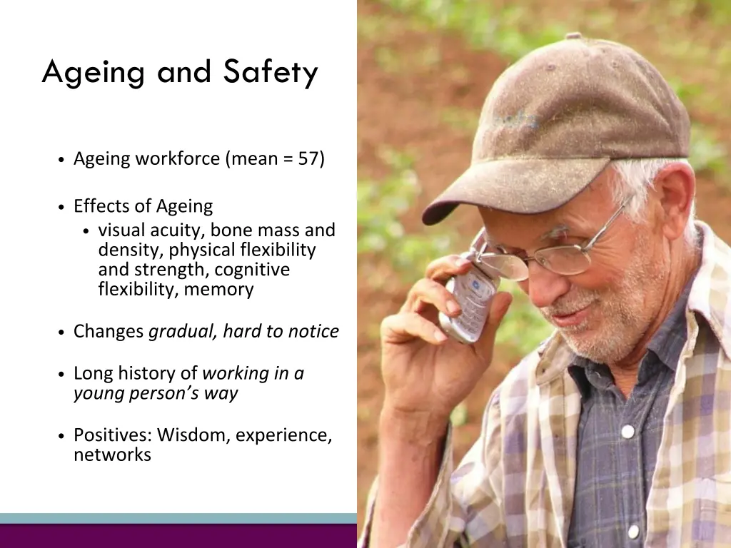 ageing and safety