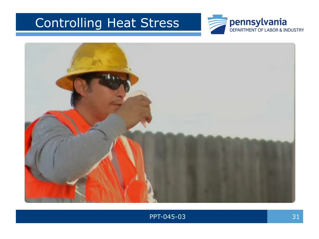 controlling heat stress