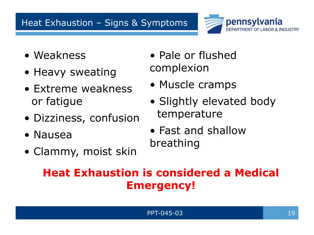 heat exhaustion signs symptoms