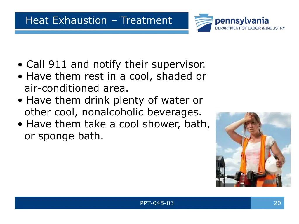 heat exhaustion treatment