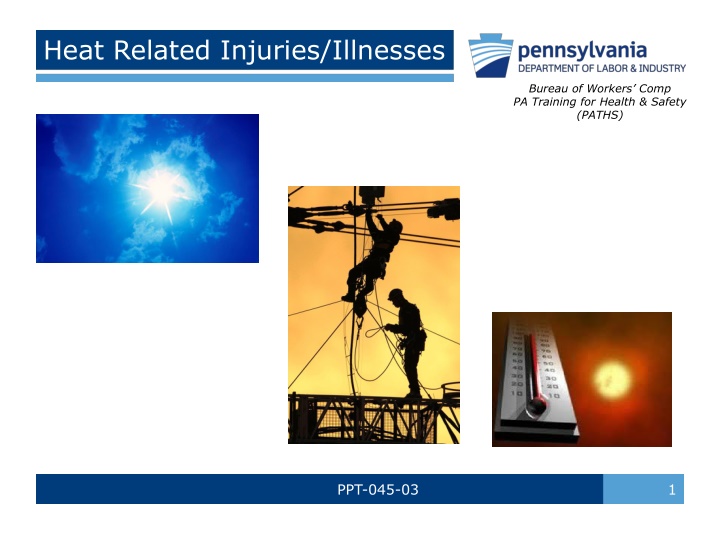 heat related injuries illnesses