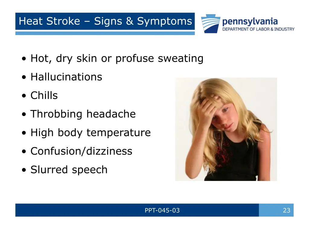 heat stroke signs symptoms