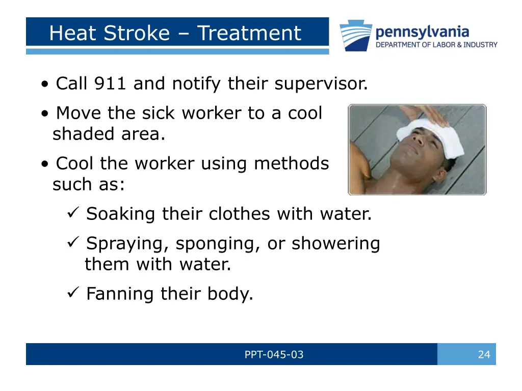 heat stroke treatment