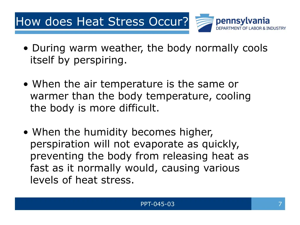 how does heat stress occur