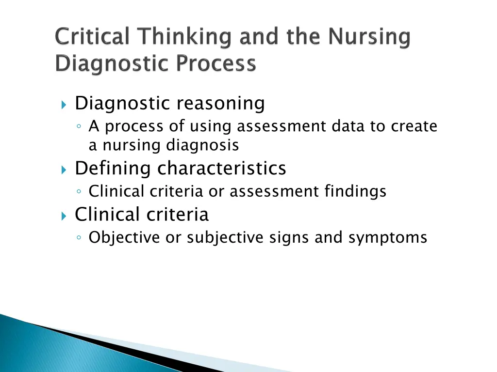 diagnostic reasoning a process of using