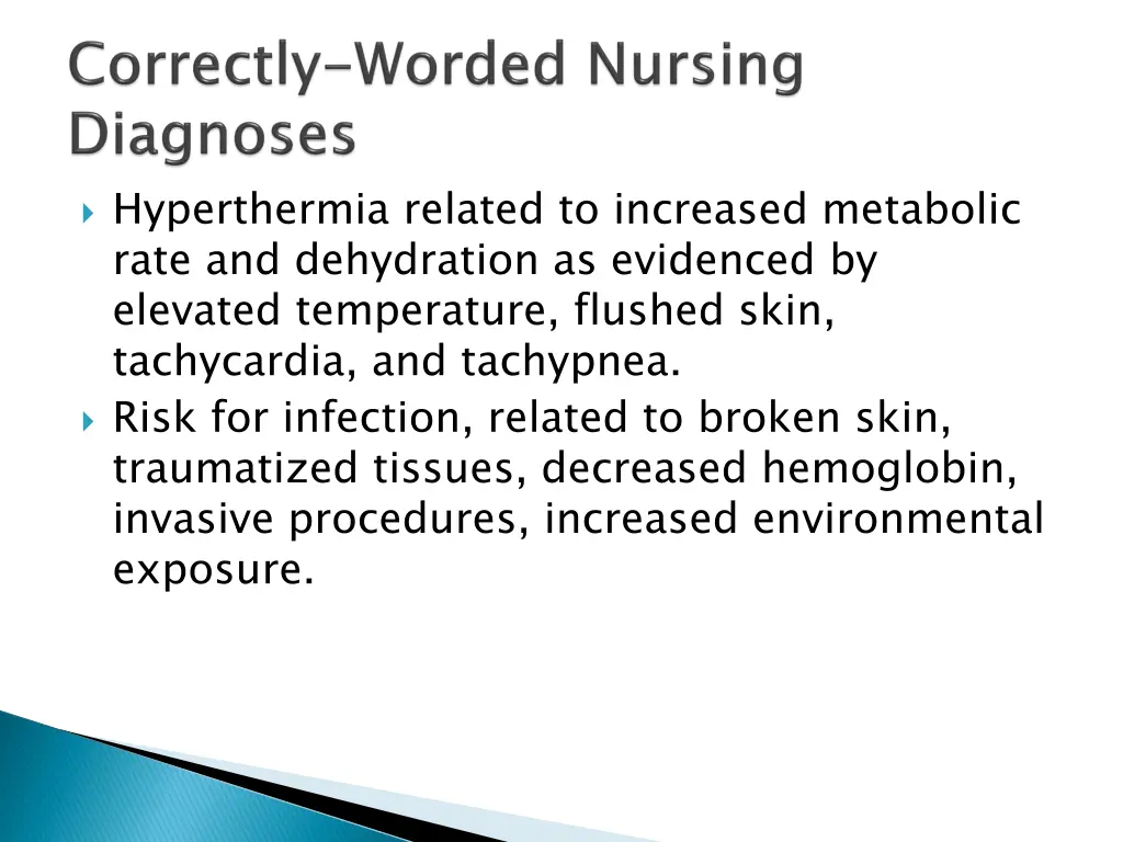 hyperthermia related to increased metabolic rate