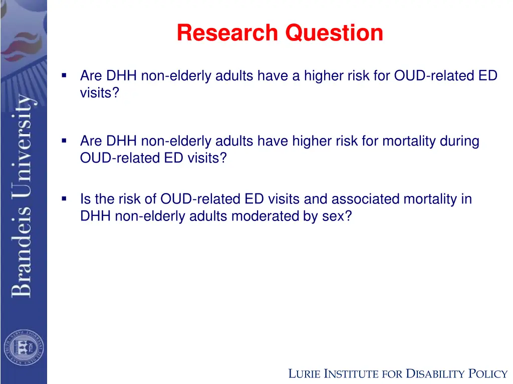 research question