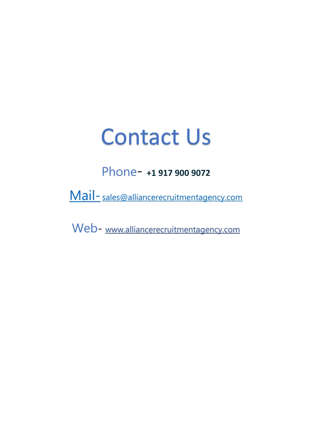 contact us