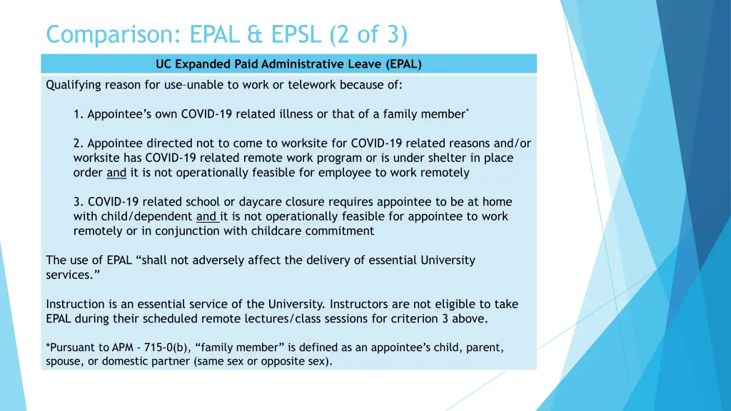 comparison epal epsl 2 of 3