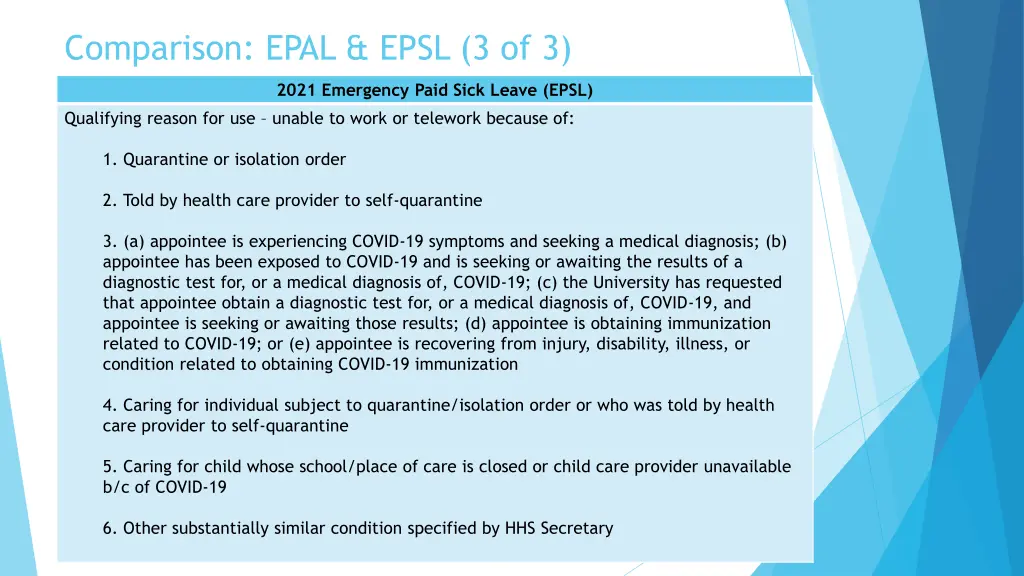 comparison epal epsl 3 of 3