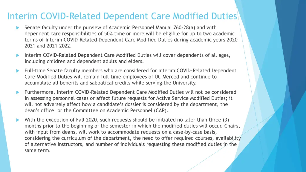 interim covid related dependent care modified