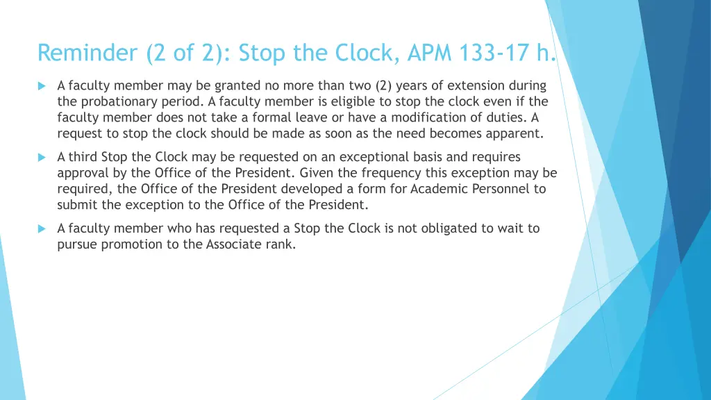 reminder 2 of 2 stop the clock apm 133 17 h