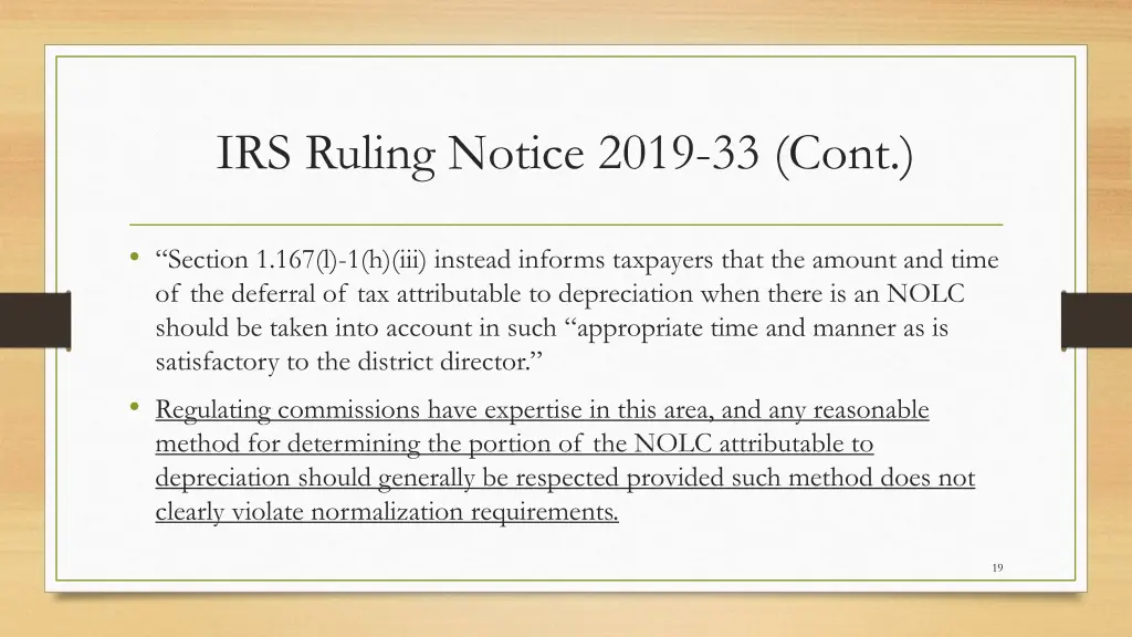 irs ruling notice 2019 33 cont