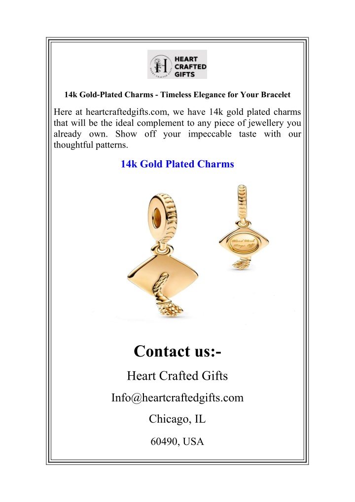 14k gold plated charms timeless elegance for your