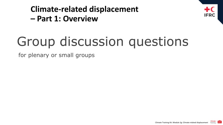 climate related displacement part 1 overview