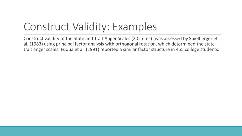 construct validity examples