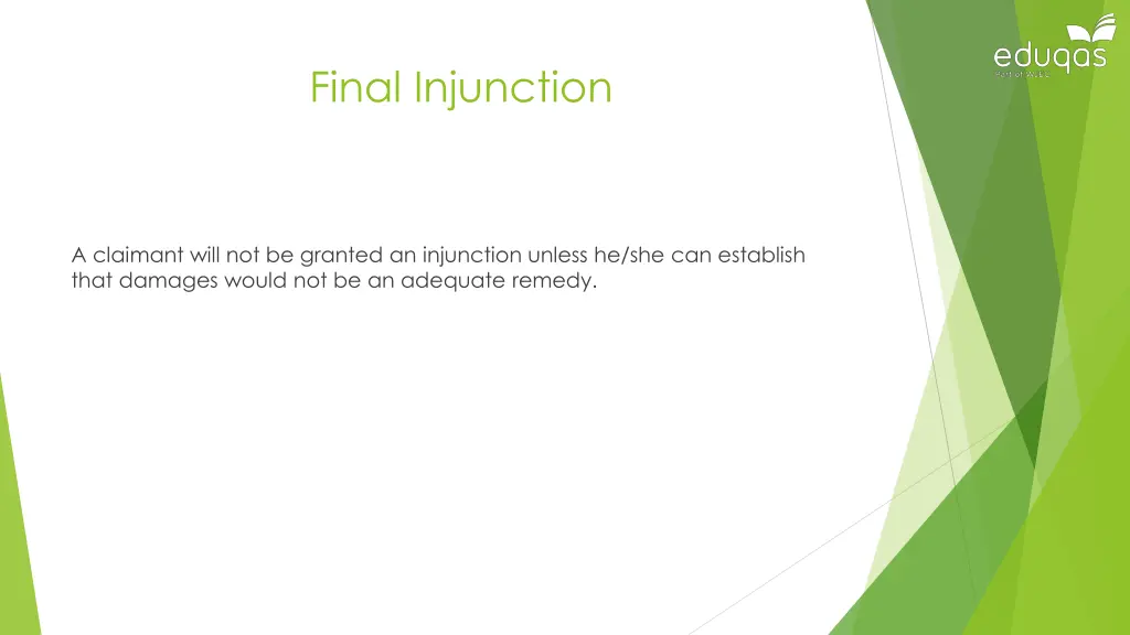 final injunction