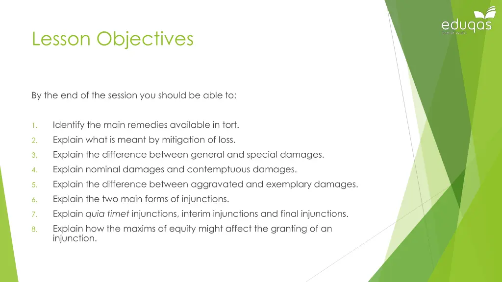 lesson objectives