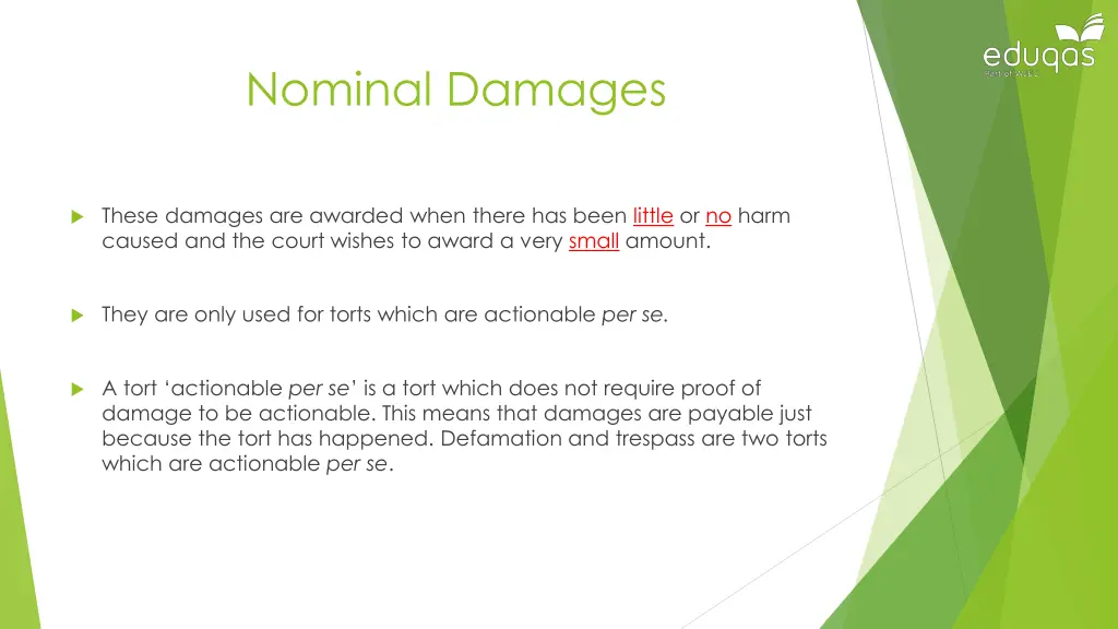 nominal damages