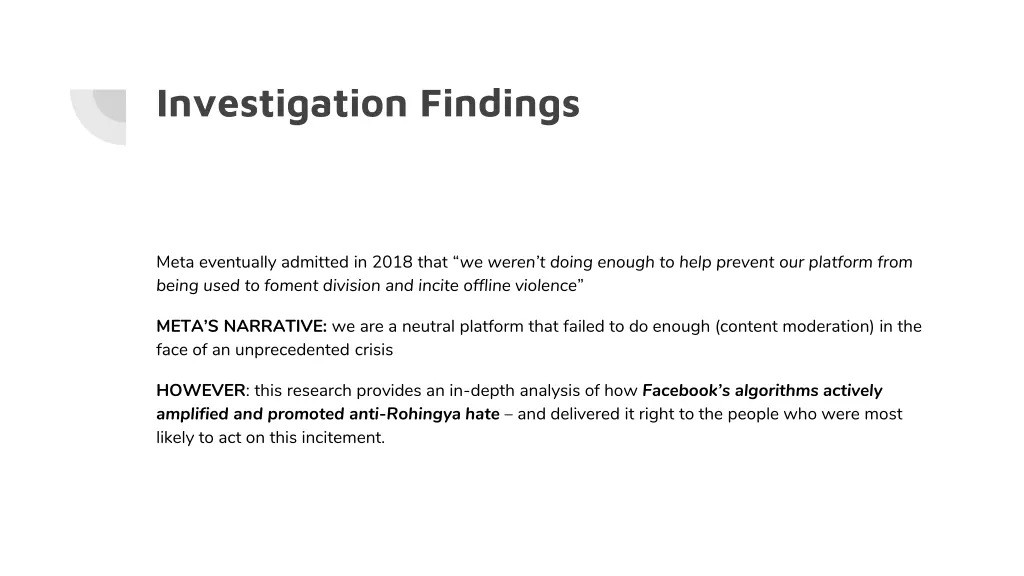 investigation findings 2