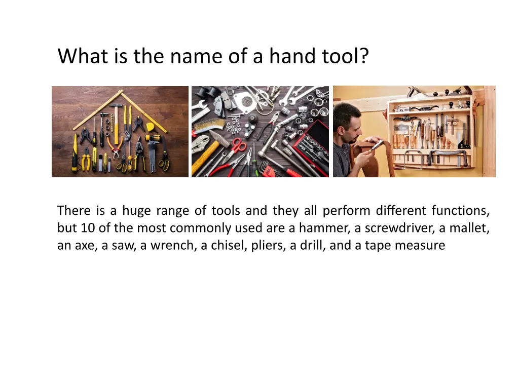 what is the name of a hand tool