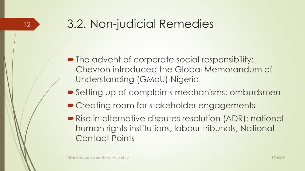 3 2 non judicial remedies