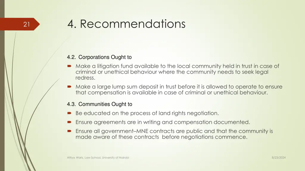 4 recommendations 1