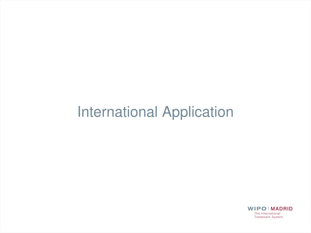 international application