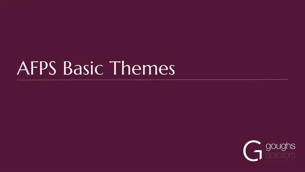 afps basic themes