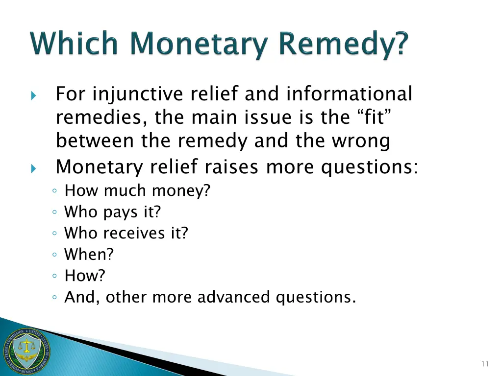 for injunctive relief and informational remedies