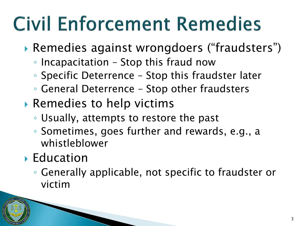 remedies against wrongdoers fraudsters