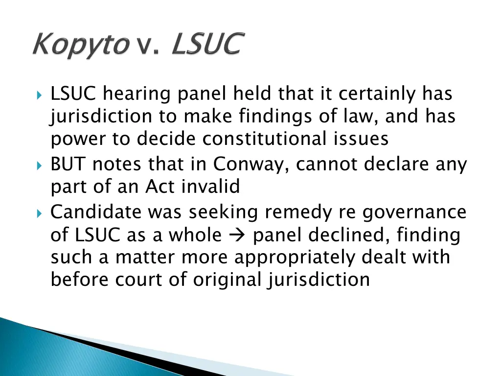 lsuc hearing panel held that it certainly