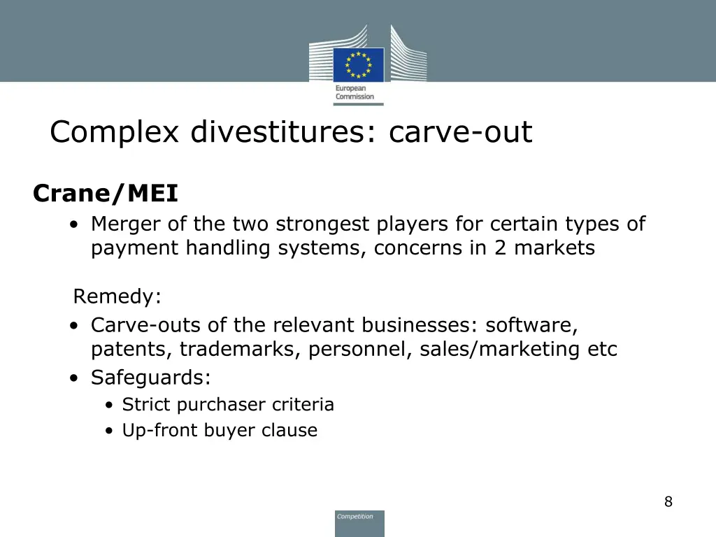 complex divestitures carve out 1