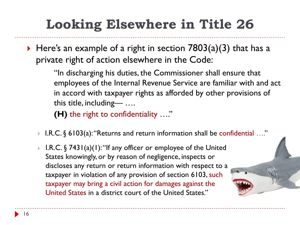 looking elsewhere in title 26