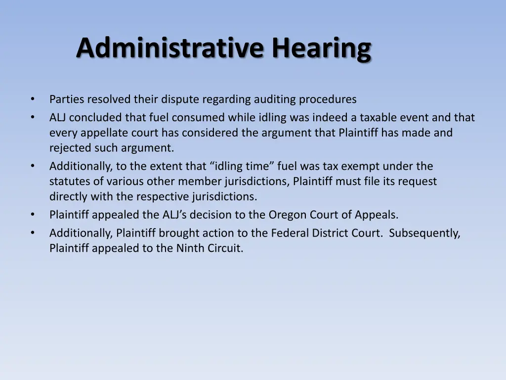 administrative hearing