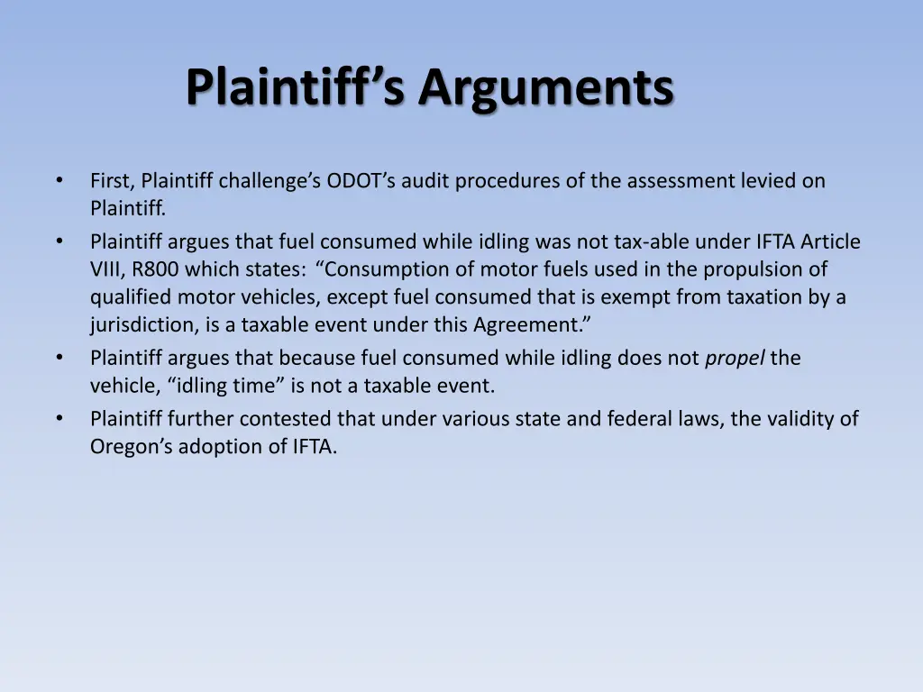 plaintiff s arguments