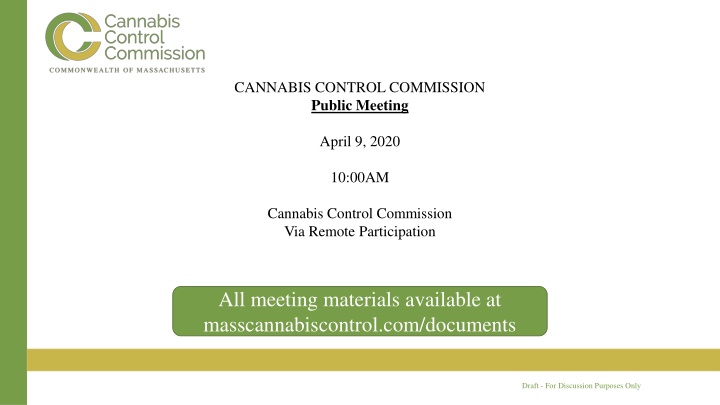 cannabis control commission public meeting