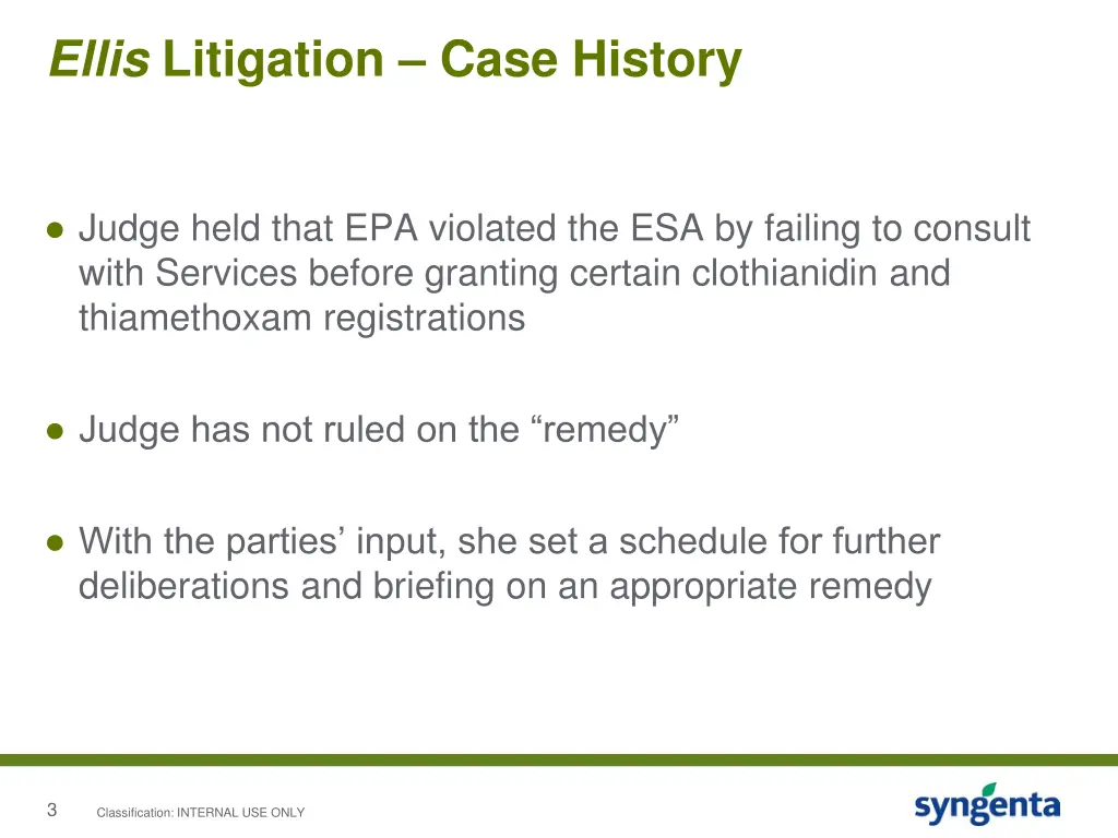 ellis litigation case history 2