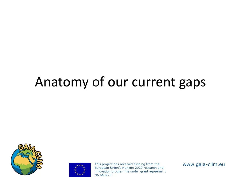 anatomy of our current gaps