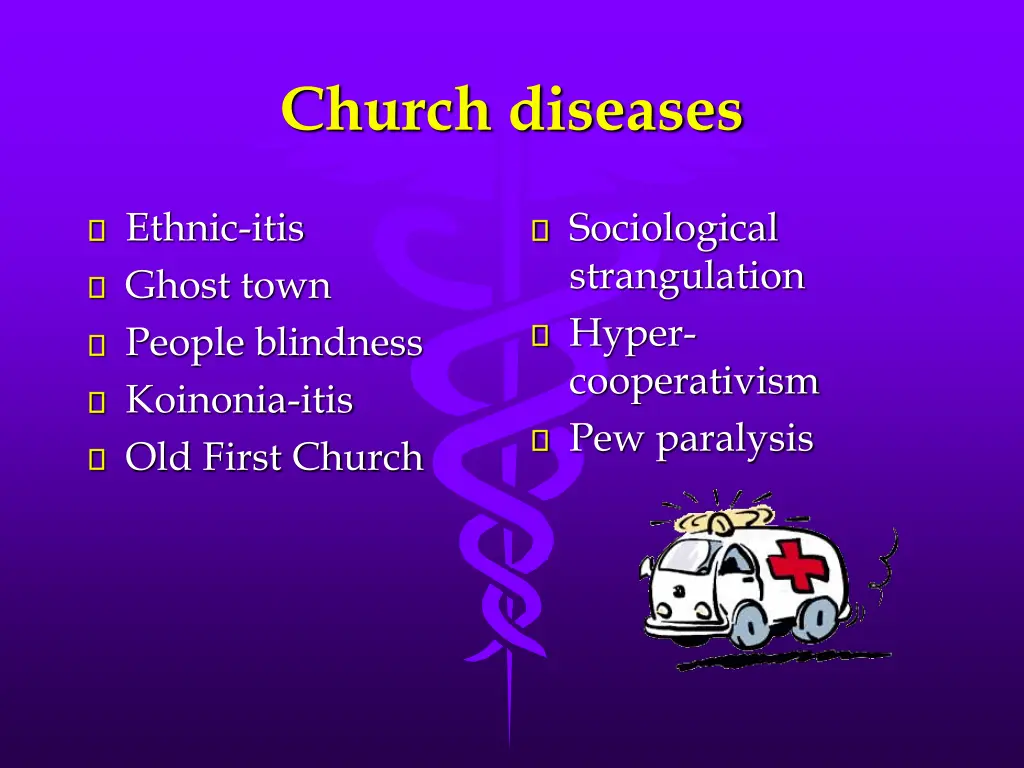 church diseases