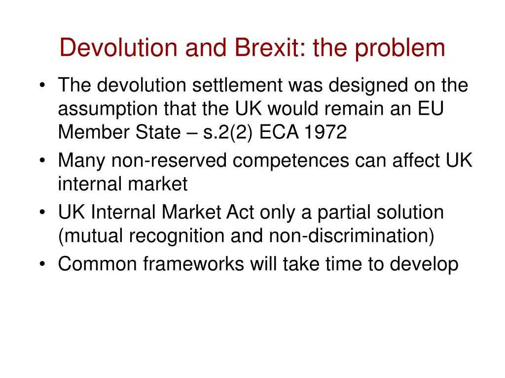 devolution and brexit the problem