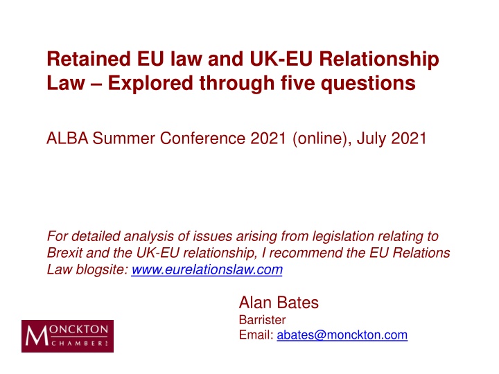 retained eu law and uk eu relationship