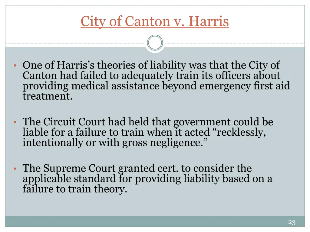 city of canton v harris