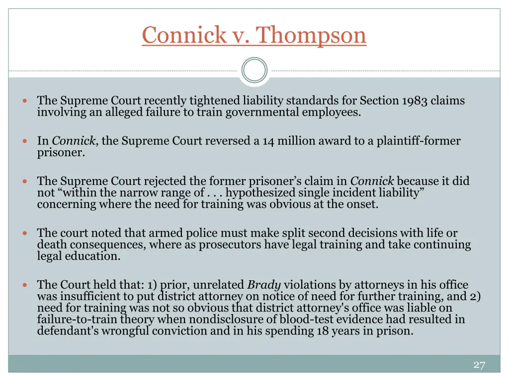 connick v thompson