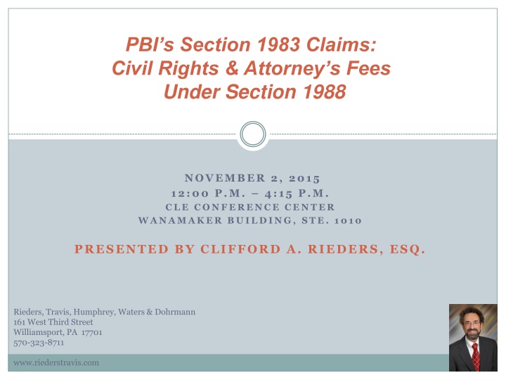 pbi s section 1983 claims civil rights attorney