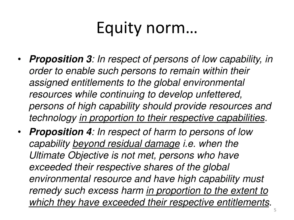 equity norm