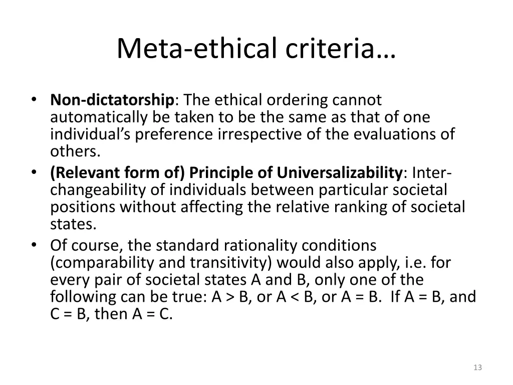 meta ethical criteria 1